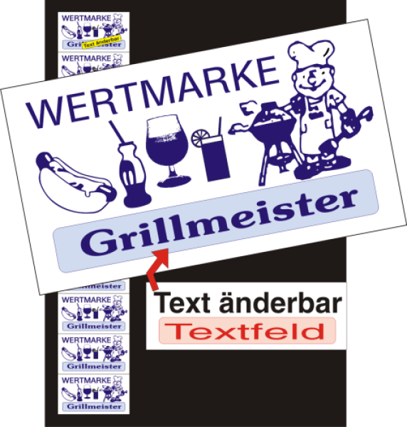 1000 Wertmarken "Grillmeister 1"
